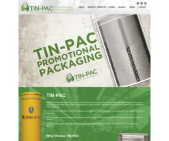 Tinpac.co.za(Tin projects) Screenshot