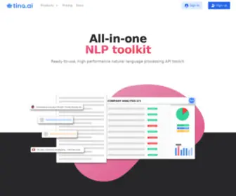 Tinq.ai(Easy to use plug and play API for NLP) Screenshot