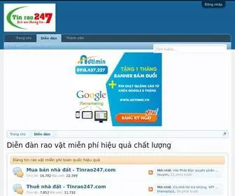 Tinrao247.com(Tinrao247™ Đăng tin rao vặt mua bán 24/7 hiệu quả cao) Screenshot