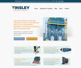 Tinsleycompany.com(Tinsley Equipment Company) Screenshot