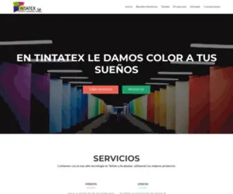 Tintatex.com(Tintoreria y Acabados Textiles) Screenshot