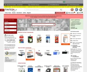 Tinte24.de(Druckerpatronen, Tintenpatronen & Toner online kaufen) Screenshot