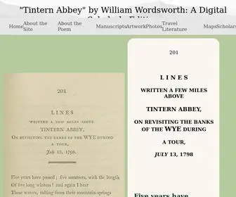 Tinternabbeypoem.com(Tintern Abbey) Screenshot