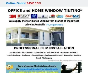 Tintingdirect.com.au(Office and Home Window Tinting) Screenshot