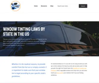 Tintlaws.com(Window Tint Laws By State) Screenshot