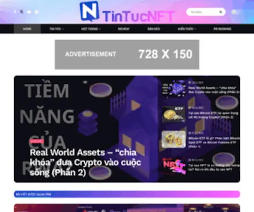 Tintucnft.com(Tin Tức NFT) Screenshot