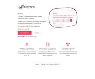 Tiny-NPS.com(Free Email Feedback Tool) Screenshot