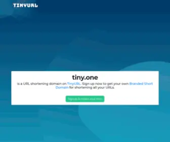 Tiny.one(Shorten that long URL into a tiny URL) Screenshot