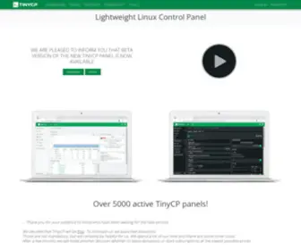 Tinycp.com(Lightweight Linux Control Panel) Screenshot