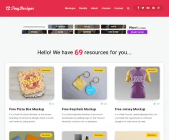Tinydesignr.com(Daily Freebies for Designers) Screenshot