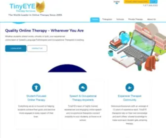 Tinyeye.com(TinyEYE Online Speech Therapy for Kids) Screenshot