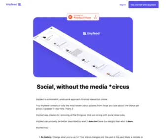 Tinyfeed.co(tinyfeed) Screenshot