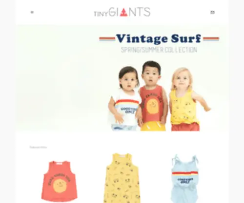 Tinygiantsclothing.com(Tiny Giants) Screenshot