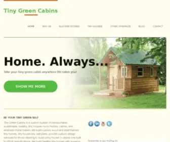 Tinygreencabins.com(Tiny Green Cabins) Screenshot