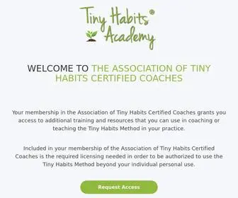 Tinyhabitscoach.com(Association of Tiny Habits Certified Coaches) Screenshot