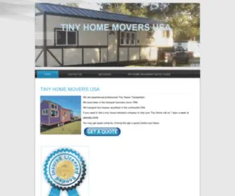 Tinyhomemovers.com(Tiny House Movers) Screenshot