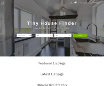 Tinyhousefinder.net(Buy, Sell, Rent, and Park Your Tiny House) Screenshot