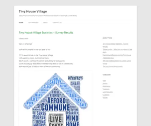 Tinyhousevillage.org(Tinyhousevillage) Screenshot