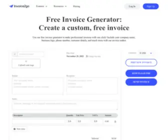 Tinyinvoice.net(Simple invoicing for people who hate computers) Screenshot