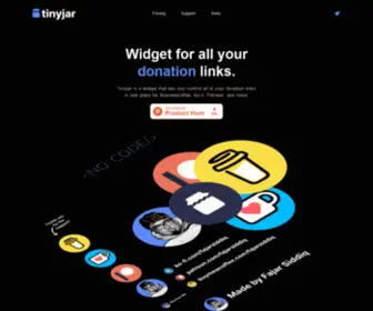 Tinyjar.com(Donations Made Easy) Screenshot