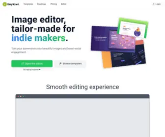 Tinykiwi.co(Image editor for indie makers) Screenshot