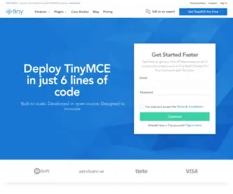 Tinymce.com(The Most Advanced WYSIWYG HTML Editor) Screenshot