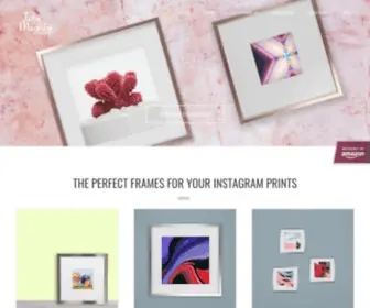 Tinymightyframes.com(Modern wood frames for square Instagram prints) Screenshot