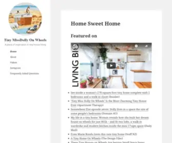 Tinymissdollyonwheels.com(A place of inspiration in tiny house living) Screenshot