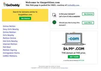 Tinypetition.com(tinypetition) Screenshot