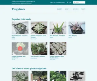 Tinyplants.biz(Your new plant friend) Screenshot