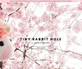 Tinyrabbithole.com(Bespoke Amigurumi and Workshop) Screenshot