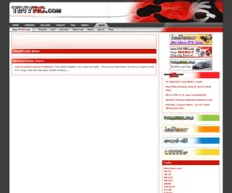 Tinyrc.com(XMODS, XMOD, Micro Flight, ZipZaps, ZipZaps SE, Bit Char-G, MicroSizers, TTTT, Plantraco Desktop Rover, SuperSlicks, Digi Q, Forums, News, Pictures, Parts, and Shop) Screenshot