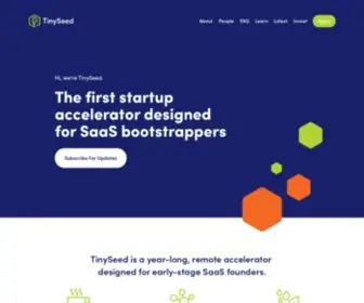 Tinyseed.com(The Startup Accelerator for Bootstrappers) Screenshot