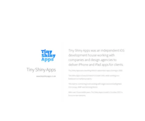 Tinyshinyapps.co.uk(Tiny Shiny Apps) Screenshot