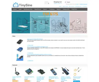 Tinysine.com(Tinysine (Tinyos) Electronics) Screenshot