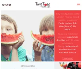Tinytotsnutrition.co.uk(Paediatric Dietitian and Child Nutrition Expert) Screenshot
