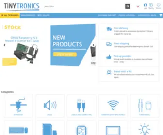 Tinytronics.nl(Electronics for a tiny price) Screenshot
