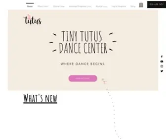 Tinytutusdancecenter.com(Dance Studio) Screenshot