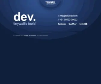 Tinywall.net(Internal tools) Screenshot