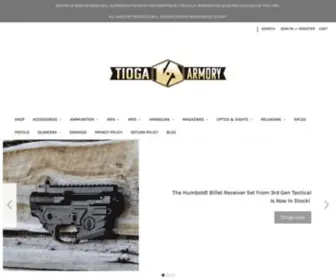 Tiogaarms.com(Tioga Arms) Screenshot