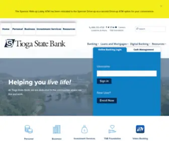 Tiogabank.com(Tioga State Bank) Screenshot