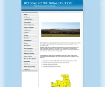 Tiogagaslease.org(The Tioga Gas Lease) Screenshot