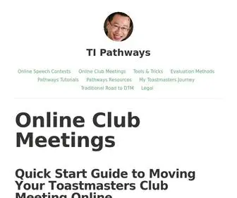 Tipathways.com(Online Club Meetings) Screenshot