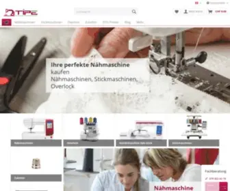 Tipe.ch(Nähmaschinen Fachgeschäft Wallisellen) Screenshot