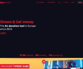 Tipeeestream.com(Donation) Screenshot