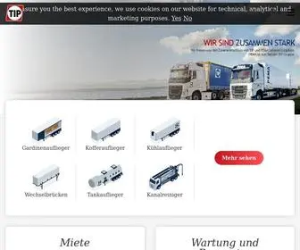 Tipeurope.de(TIP Trailer Services) Screenshot