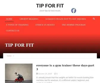 Tipforfit.com(Clever tips for best results) Screenshot