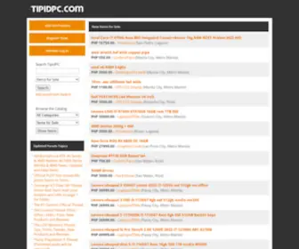 Tipidpc.com(Buy and Sell Computers and Gadgets in the Philippines) Screenshot