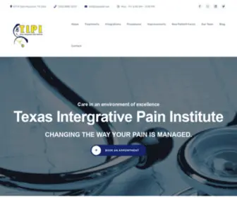 Tipirelief.net(Texas Intergrative Pain Institute) Screenshot