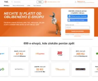 Tipli.cz(Cashback portál Tipli) Screenshot